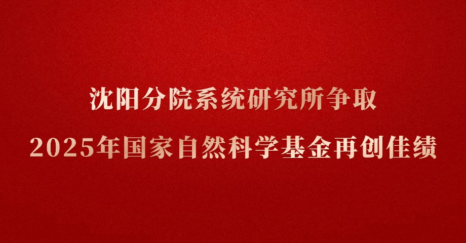 沈阳分院系统研究所争取2025年国家自然科学基金项目再创佳绩