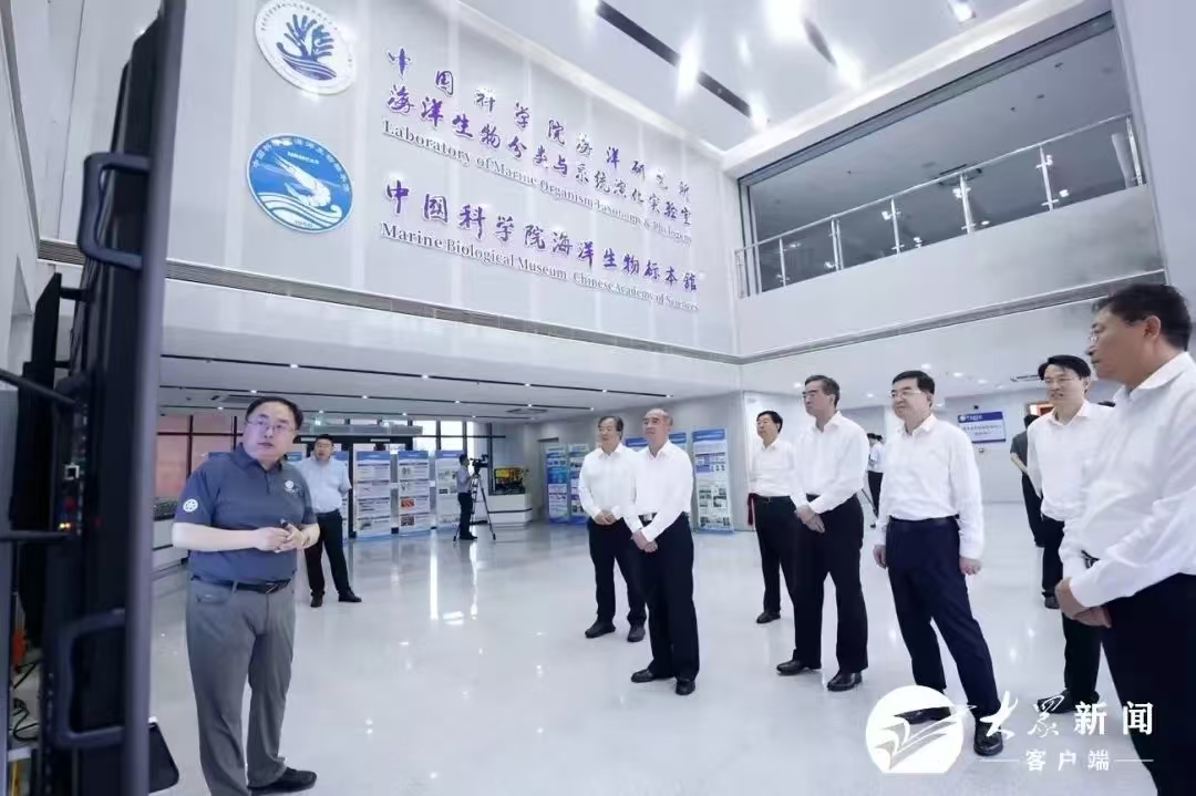 山东省委书记林武调研海洋所